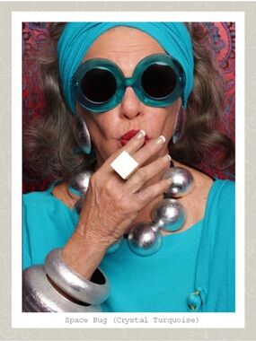 LIMITED EDITION! BNIB AUTH KAREN WALKER SPACE BUG OVERSIZED ROUND SUNGLASSES